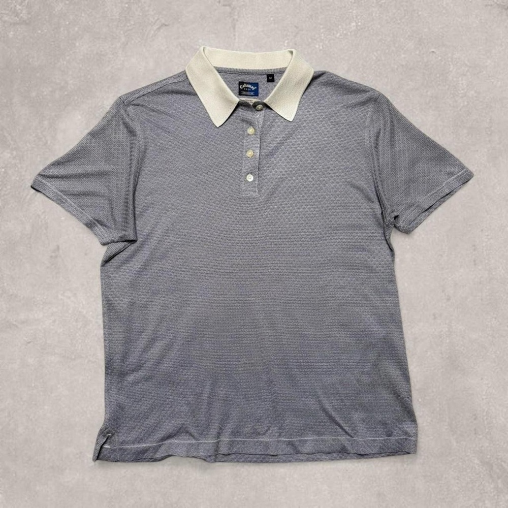 Vintage 90s Callaway 100% Silk Golf Polo Shirt